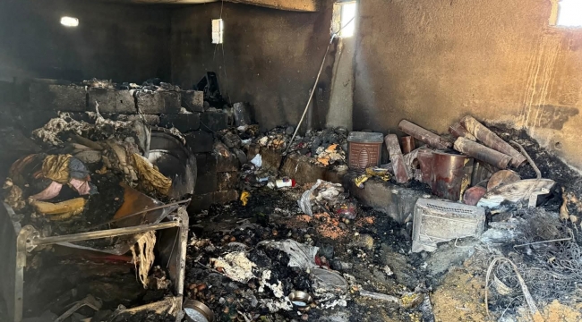 Hilvan'da Ev Yangını