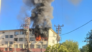 Hilvan Hükümet Binasında Yangın Paniği