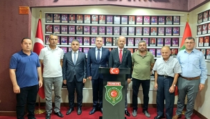 Mücahit Paşa'dan Şehit Gazi Derneğine veda ziyareti