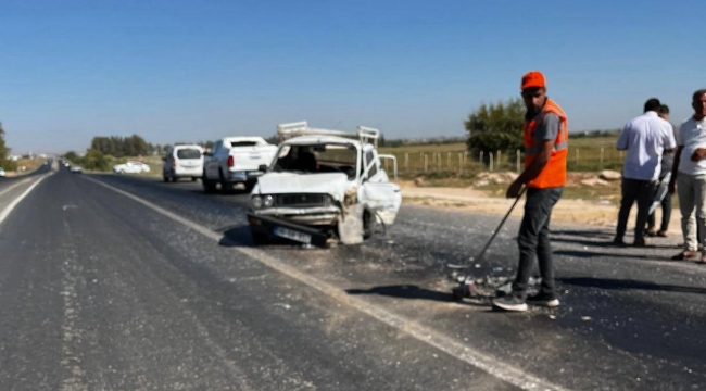 Şanlıurfa-Akçakale Karayolunda Kaza: Can Kaybı Yok, Maddi Hasar Var