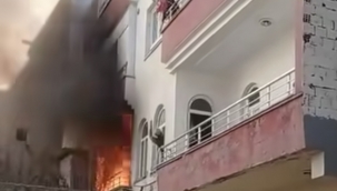 Şanlıurfa'da evde çıkan yangın korkuttu 