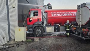 Şanlıurfa'da iş yeri kül oldu 