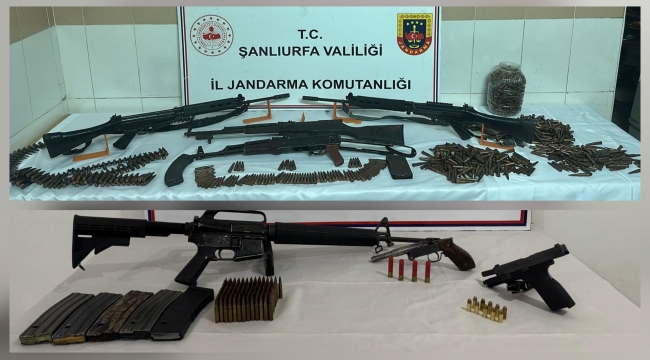 Siverek'te Jandarmadan Silah Kaçakçılarına Darbe: Cephanelik Ele Geçirildi