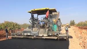 39 Km'lik Grup Yolunda Asfalt Çalışmaları Sürüyor