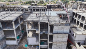 Harran'da Hastane İnşaatında Çalışmalar Tüm Hızıyla Sürüyor