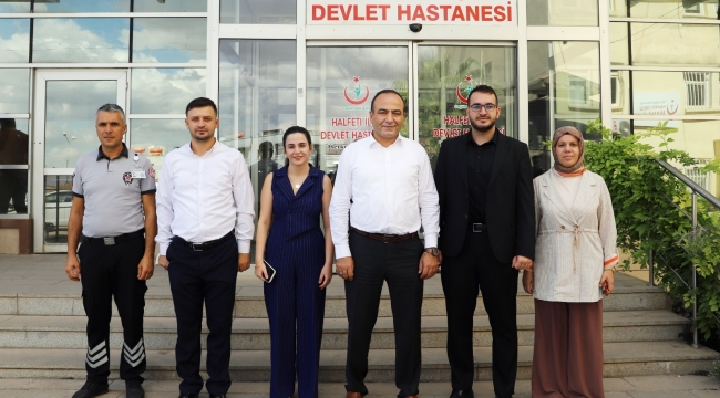 İl Sağlık Müdürü Dr. Erhan Berk Halfeti'deki Sağlık Tesislerini Ziyaret Etti