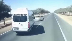 Şanlıurfa'da Feci Kaza Kamerada: Otomobil Alev Aldı, 1 Kişi Yanarak Hayatını Kaybetti