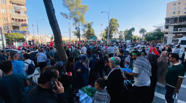 Şanlıurfa'da Gazze'ye destek yürüyüşü düzenlendi