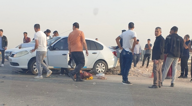 Şanlıurfa'da İki Otomobil Çarpıştı, 2 Yaralı