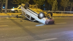 Şanlıurfa'da otomobil takla attı, 1 yaralı