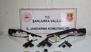 Şanlıurfa'da Ruhsatsız Silah Operasyonu: Çok Sayıda Silah ve Mühimmat Ele Geçirildi, 8 Gözaltı