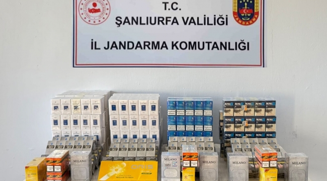 Şanlıurfa Jandarması Göz Açtırmıyor: Kaçak Sigara ve Alkol Yakalandı