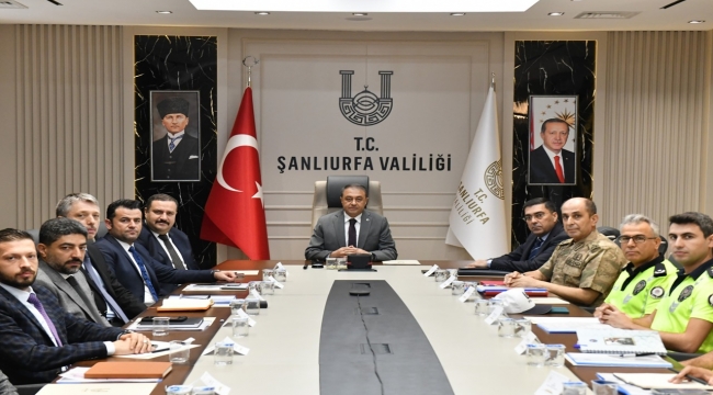 Şanlıurfa Valisi Bakanlar Başkanlığındaki Trafik Toplantısında!