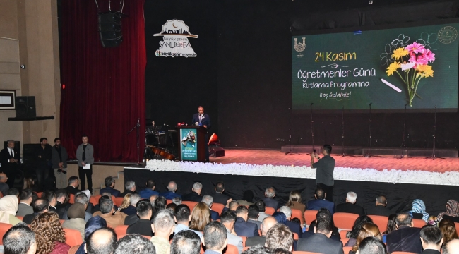 24 Kasım Öğretmenler günü Şanlıurfa'da kutlandı 