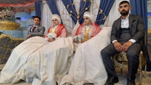 Birecik'te Görkemli Düğün: İki Kardeş Aynı Gün Evlendi