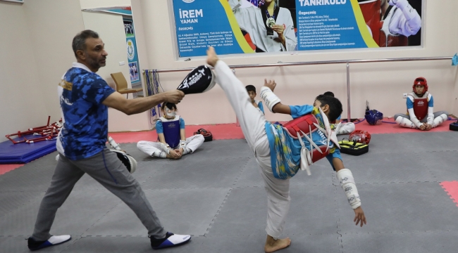 Haliliye'de kış spor okullarında tekvando heyecanı 