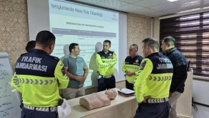 Jandarma Trafik Personeline İlkyardım Eğitimi Verildi