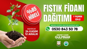 Şanlıurfa'da Çiftçiye %85 Hibeli Fıstık Fidanı Desteği Başladı