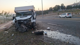 Şanlıurfa'da kamyonet traktöre çarptı, 2 yaralı 