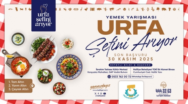 Urfa'nın En İyi Şefi Aranıyor: Başvurular Devam Ediyor