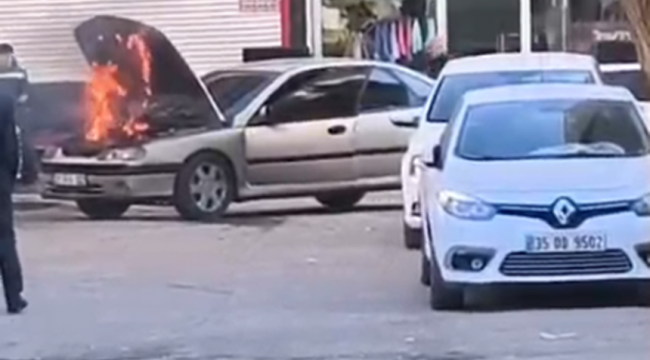 Viranşehir'de Araba Alev Aldı, Yangın Vatandaşların Müdahalesiyle Söndü