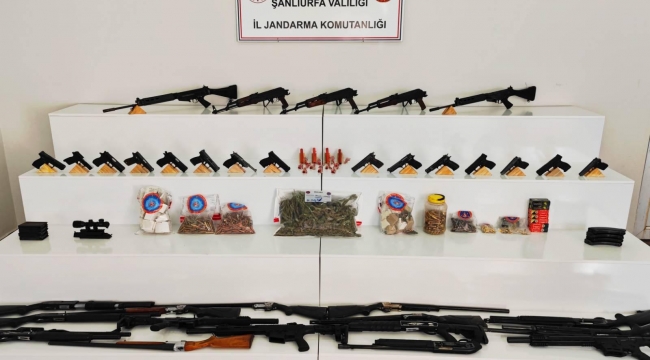 Viranşehir'de uyuşturucu ve silah operasyonu 