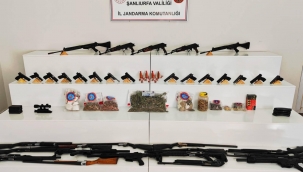 Viranşehir'de uyuşturucu ve silah operasyonu 