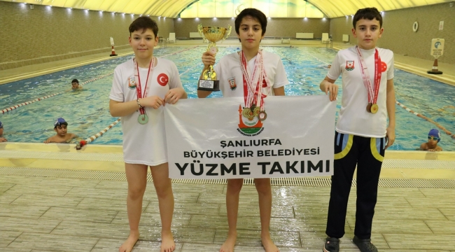 Şanlıurfa Büyükşehir Belediyesi'nden Yüzmede Büyük Başarı: 1 Kupa, 48 Madalya