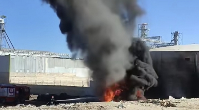 Şanlıurfa'da geri dönüşüm atölyesinde yangın!