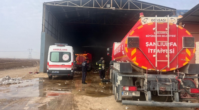 Viranşehir'de Fabrika Yangını: Pamuk Balyaları Alevlere Teslim Oldu