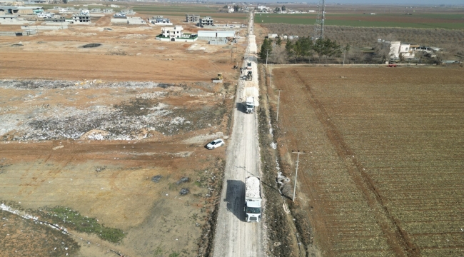 Harran–Akçakale Arasındaki Önemli 17 Km'lik Grup Yolu Sıcak Asfalta Kavuşuyor