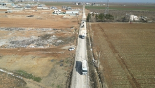 Harran–Akçakale Arasındaki Önemli 17 Km'lik Grup Yolu Sıcak Asfalta Kavuşuyor