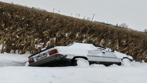 Harran'da Kontrolden Çıkan Araç Şarampole Devrildi