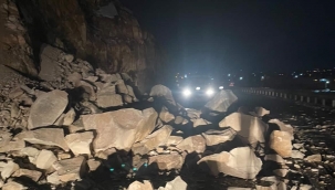 Şanlıurfa'da Kar Yağışı Sonrası heyelan meydana geldi. 