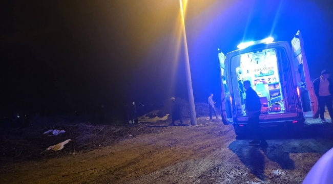 Şanlıurfa'da Otomobil Tahliye Kanalına Devrildi