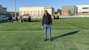 Viranşehir Belediyespor'da Seferberlik: Kar Altındaki Stat Maça Hazırlandı