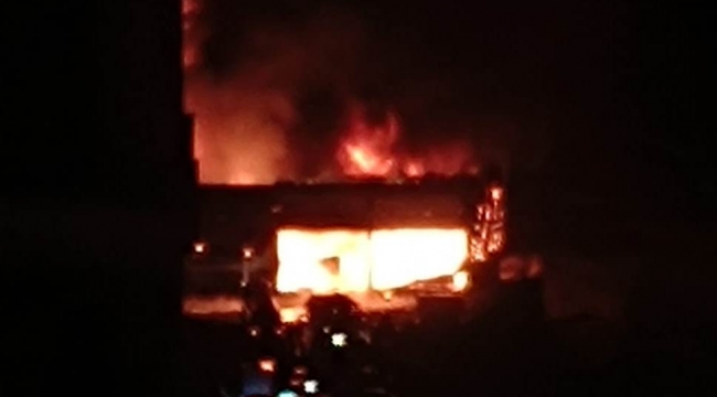 Halfeti'de Zeytinyağı Fabrikası yandı