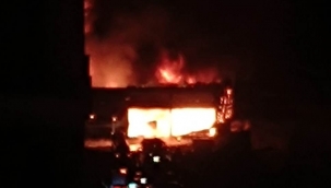 Halfeti'de Zeytinyağı Fabrikası yandı