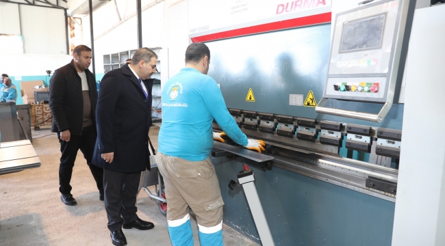 Üreten Belediye Modeli Büyüyor: Başkan Canpolat Üretimi Yerinde İnceledi