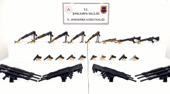 Viransehir'de Jandarma'dan Silah Baskını: Çok Sayıda Silah Ele Geçirildi