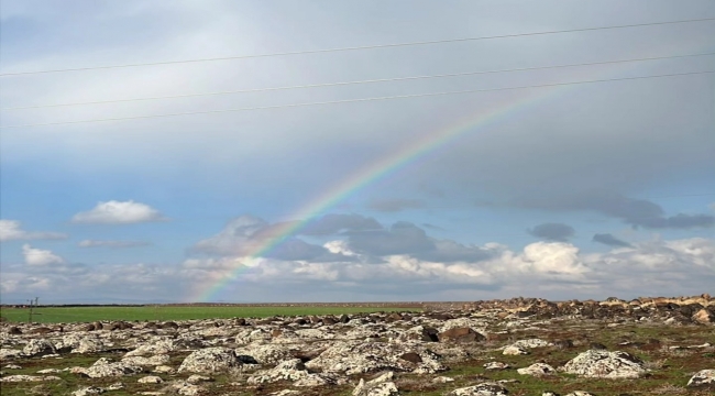 Viranşehir'de Yağmurun Ardından Gökkuşağı Güzelliği