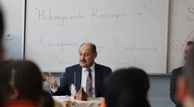 Başkan Gülpınar, "Hikayemde Konuğum Var" Etkinliğinde Öğrencilerle Buluştu