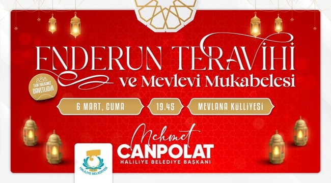 Enderun Usulü Teravih Geleneği Haliliye'de Yaşatılacak