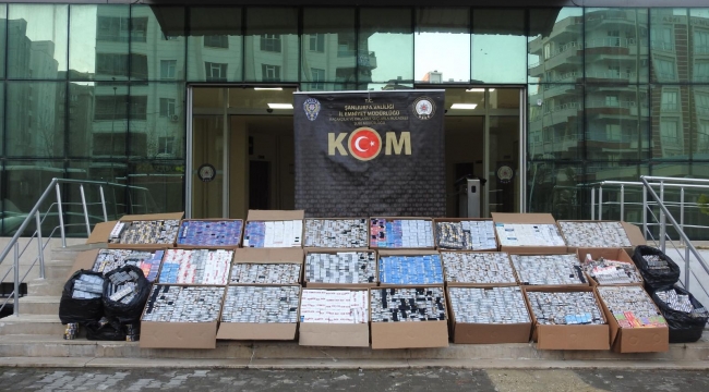 Şanlıurfa'da Araçta Dev Kaçak Sigara Yakalandı