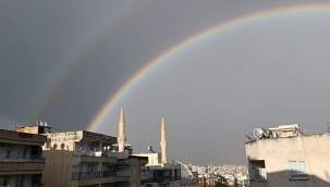 Şanlıurfa'da Bayramda Çifte Gökkuşağı Sürprizi