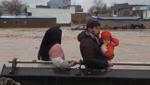 Viranşehir'de Mahsur Kalan Aile Kurtarıldı