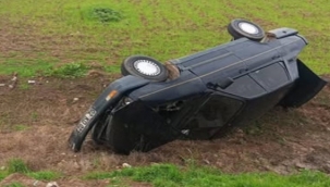 Akçakale Kırsalında Kaza: Sürücü Hastaneye Kaldırıldı