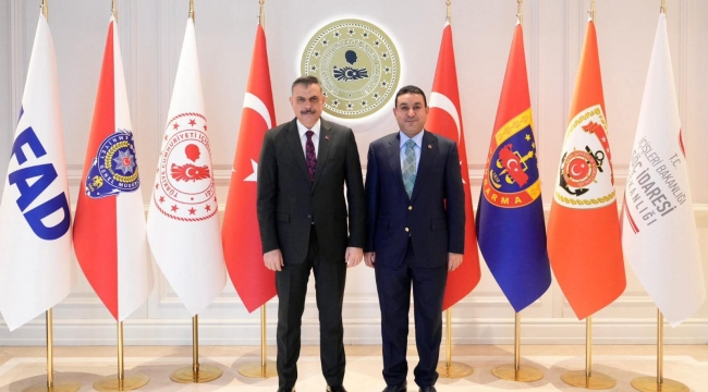Başkan Özyavuz, İçişleri Bakanı Çiftçi'yi Ziyaret Etti 