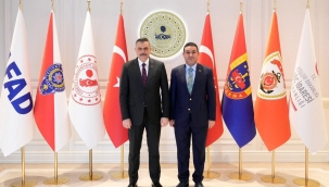 Başkan Özyavuz, İçişleri Bakanı Çiftçi'yi Ziyaret Etti 