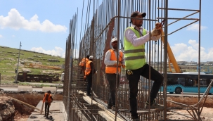 Evren Sanayi Sitesi'nde Katlı Köprülü Kavşak Projesi Hızla İlerliyor